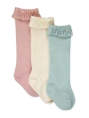 Rufflebutts Babies'  Toddler Girls 3-pack Knee High Socks In Multi