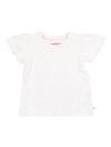 Rufflebutts Babies'  Toddler Girls Short Sleeve Scallop Tee In White