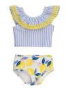 Rufflebutts Upf50 Ric Rac Ruffle Tankini In Blue