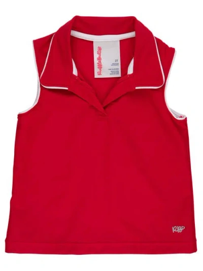 Rufflebutts Kids'  Upf50+ Sleeveless Polo Active Top In Multi