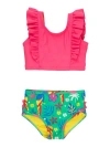 Rufflebutts Babies'  Upf50 Waterfall Tankini In Multi