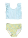 Rufflebutts Babies'  Upf50 Waterfall Tankini In Green