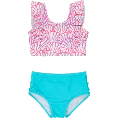 Rufflebutts Babies'  Upf50 Waterfall Tankini In Multi