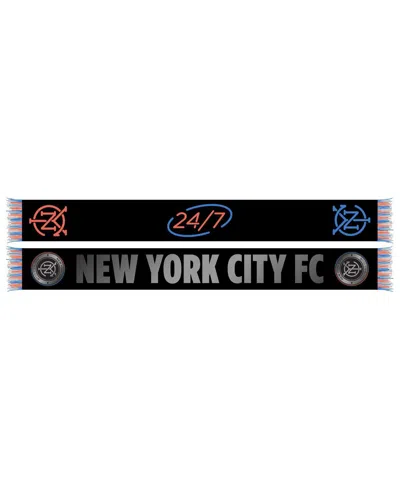 RUFFNECK SCARVES MEN'S AND WOMEN'S BLACK NEW YORK CITY FC 2024 JERSEY HOOK SCARF