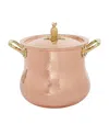 Ruffoni Historia Hammered Copper Decor Belly-shaped Stock Pot In Copper