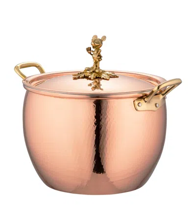 Ruffoni Historia Hammered Copper Disney Mickey Mouse Stockpot With Lid In Metallic