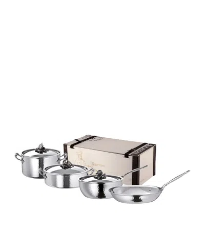 Ruffoni Opus Prima 4-piece Cookware Set In Metallic