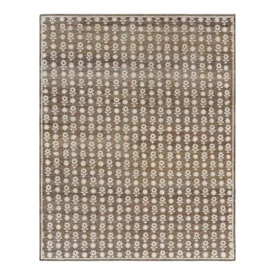 Rug & Kilim 's 19th Century Tribal Rug In Blue, Beige And Gray Medallions