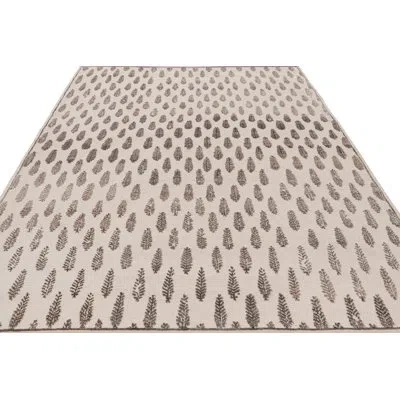 Rug & Kilim 's 19th Century Tribal Rug In Blue, Beige And Gray Medallions In Brown;beige;purple;white;cream