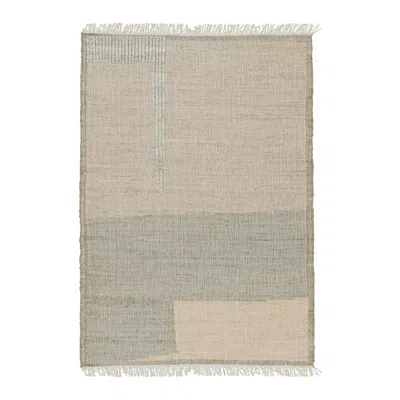 Pre-owned Rug & Kilim 's Abstract Flatweave In Beige With Geometric Patterns In Brown