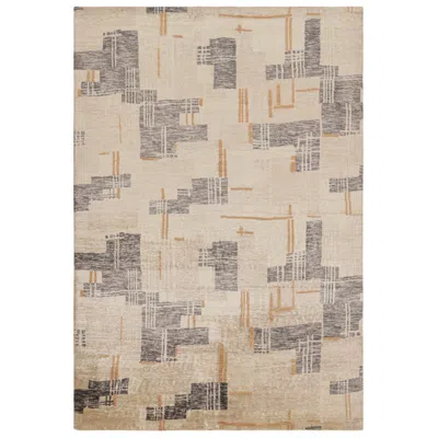 Pre-owned Rug & Kilim 's Abstract Rug In An All Over Geometric Pattern In Sand