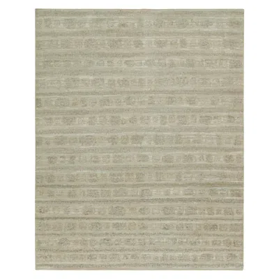 Pre-owned Rug & Kilim 's Abstract Rug In Beige And Grey Patterns In Gray