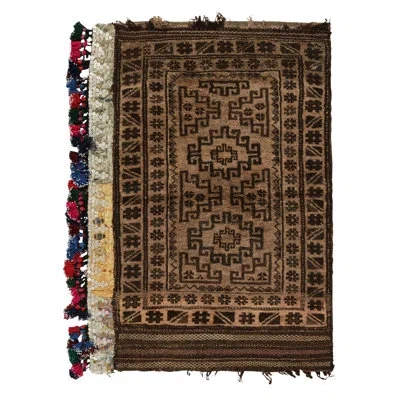 Rug & Kilim Antique Baluch Persian Area Rug In Beige