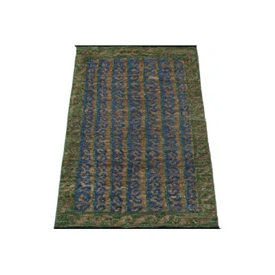 Rug & Kilim Burano Hand Knotted Wool Area Rug In Blue;brown;beige;green