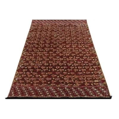 Rug & Kilim Burano Hand Knotted Wool Area Rug In Brown;red;beige