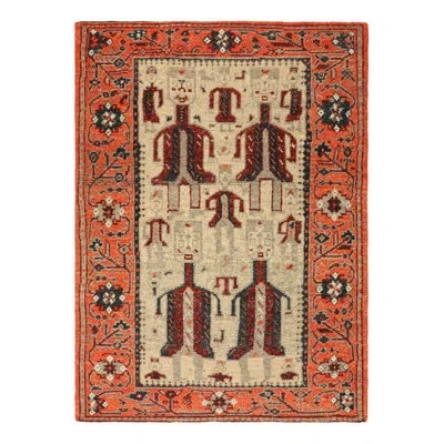 Rug & Kilim 's Burano Rug In Beige With Human Pictorials And Floral Patterns In Brown