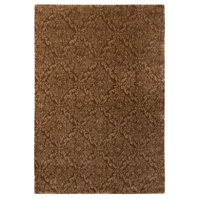 Rug & Kilim Classic European Style Rug In All Over Brown, Gold Floral Pattern By  In Brown,gold
