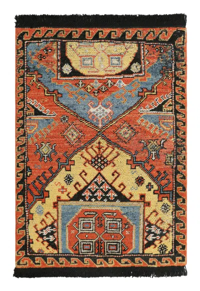 Pre-owned Rug & Kilim 's Classic Rug In Polychromatic With Tribal Geometric Pattern In Brown