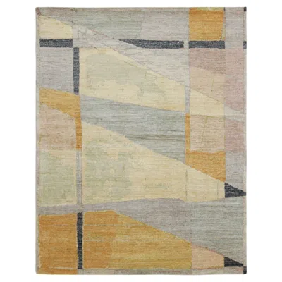 Pre-owned Rug & Kilim 's Contemporary Abstract Rug With Multicolor Geometric Patterns In Brown