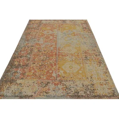 Rug & Kilim 's Contemporary Abstract Rug With Polychromatic Painterly Patterns In Black;beige;green