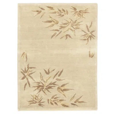 Pre-owned Rug & Kilim Contemporary Chinese Deco Style Beige Wool Rug By , India In Brown