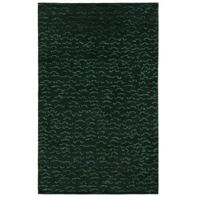 Pre-owned Rug & Kilim 's Contemporary Rug In Tones Of Green