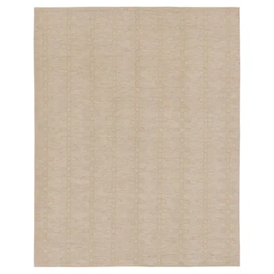 Pre-owned Rug & Kilim Contemporary Scandinavian Style Geometric Wool Rug, By , India In Beige