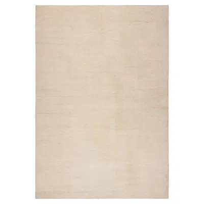 Pre-owned Rug & Kilim 's Contemporary Solid Rug In Neutral Beige Tones In Brown