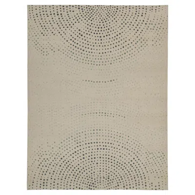 Pre-owned Rug & Kilim 's Distressed Style Abstract Rug In Beige, Blue & Green Dots Patterns
