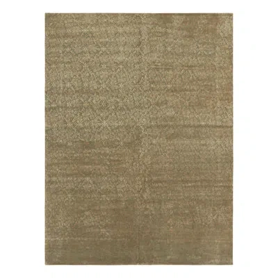 Rug & Kilim 's European Style Rug In Brown And Gold Florals “cordoba” In Beige