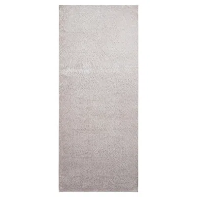 Pre-owned Rug & Kilim 's Hand Knotted Contemporary Rug In Gray Textural Geometric Pattern