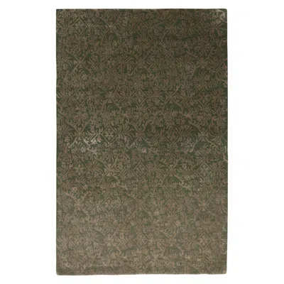 Pre-owned Rug & Kilim 's Hand Knotted European Style Rug Beige-brown Green Floral Pattern