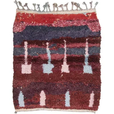 Rug & Kilim Hand-knotted Wool Red Area Rug