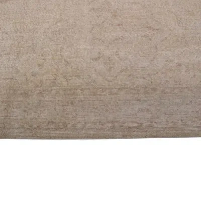 Rug & Kilim 's Homage Geometric Floral Beige Brown Wool Custom Rug In Brown;beige