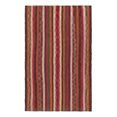 Rug & Kilim Kilim & Flat Weave One-of-a-kind 4'3x6'11 1950s Wool Area Rug In Brown;red;beige;pink;white;orange;green;