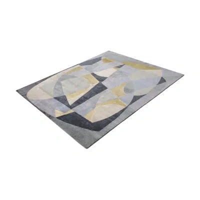Rug & Kilim 's Mid-century Modern Rug In Gray, Ivory Geometric Pattern In Black;gray;cream