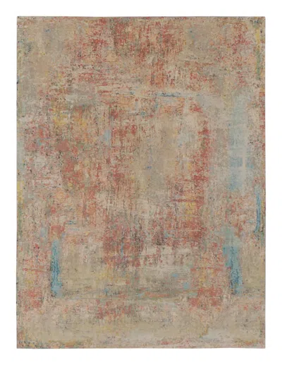 Pre-owned Rug & Kilim 's Modern Abstract Rug In Polychromatic Impressionistic Texture In Brown