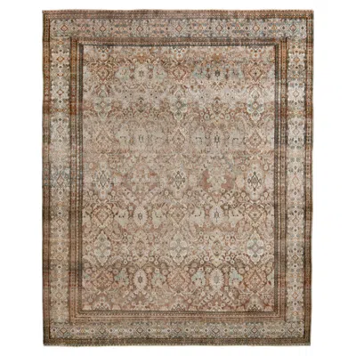 Pre-owned Rug & Kilim 's Modern Classic Style Rug In Beige Brown Floral Pattern