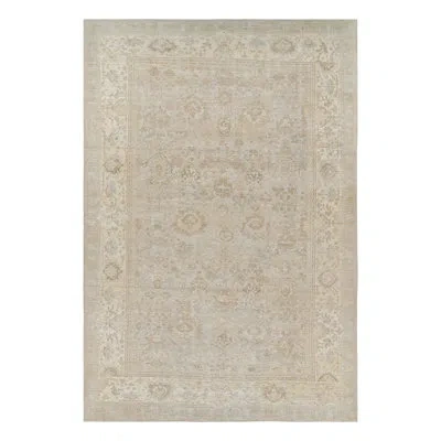 Rug & Kilim Modern Classics Rectangle Hand Knotted Area Rug In Beige;white;gray;cream
