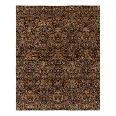 Rug & Kilim 's Modern Classics Rug In Polychromatic Paisley All-over Pattern In Black;brown;gold;beuge