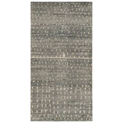 Pre-owned Rug & Kilim 's Modern Moroccan Style Rug In Gray And Beige Geometric Patterns