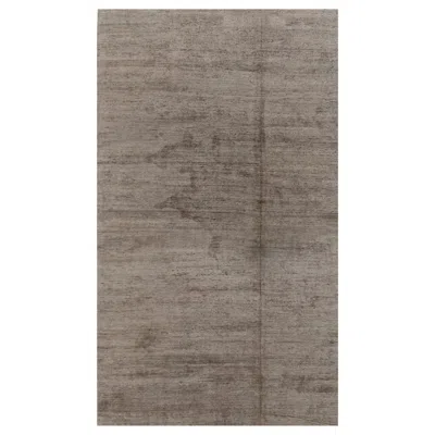 Pre-owned Rug & Kilim 's Modern Textural Rug In Neutral Taupe And Gray Tone-on-tone
