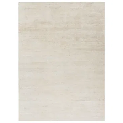 Pre-owned Rug & Kilim 's Modern Textural Rug In Solid Cream In White
