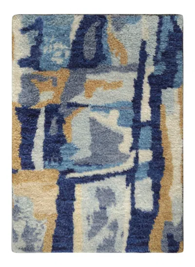 Pre-owned Rug & Kilim 's Moroccan Rug In Multicolor With Graphic Geometric Design In Gray