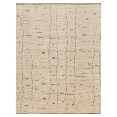 Pre-owned Rug & Kilim 's Moroccan Style Rug In Beige With Geometric Patterns In Brown