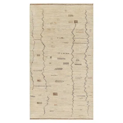 Pre-owned Rug & Kilim 's Moroccan Style Rug In Beige With Geometric Patterns In Brown