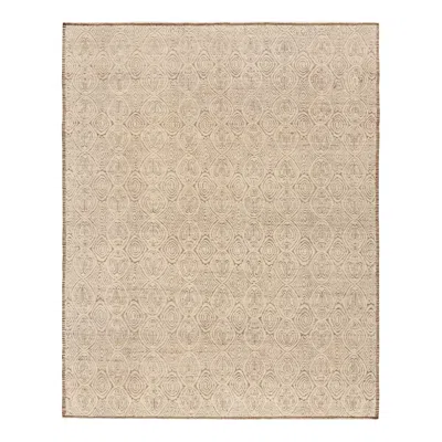 Pre-owned Rug & Kilim 's Moroccan Style Rug In Beige-brown With Geometric Patterns In Sand