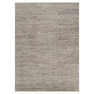 Pre-owned Rug & Kilim 's Moroccan Style Rug In Beige-brown With Gray Geometric Patterns