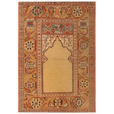 Pre-owned Rug & Kilim 's New Ottoman Transitional Copper And Red Wool Rug