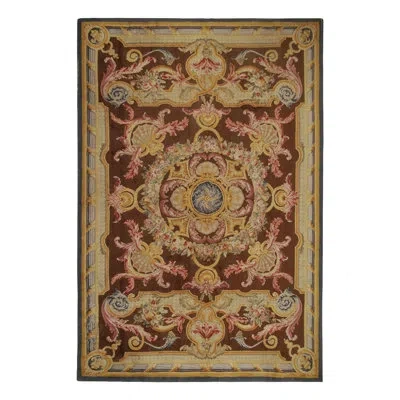 Rug & Kilim One-of-a-kind 10'4”x15'3” Before 1900 Wool Area Rug In Blue;brown;beige;pink;gold;green